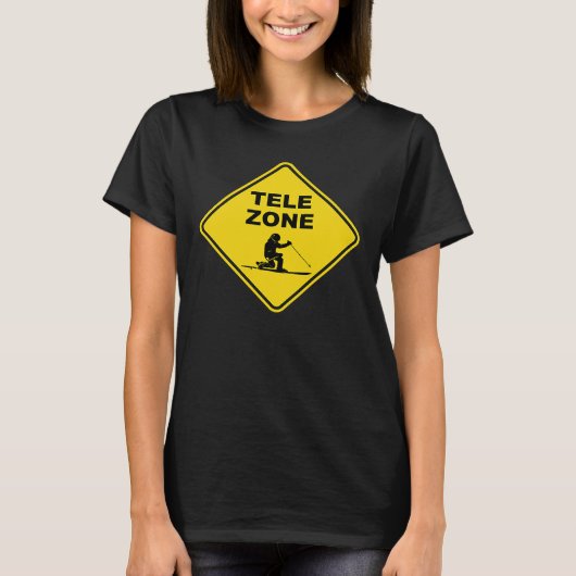 テレマークスキー場標識 Tシャツ (正面)