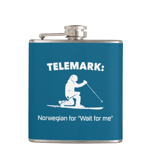 テレマーク：ノルウェー語で「待ってくれ」 フラスク (正面)