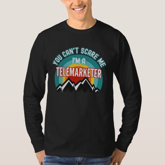 テレマーケティングのプロだから怖くない Tシャツ (正面)