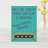 テレミン楽器 ハッピーバースデーカード カード (黄色い花)