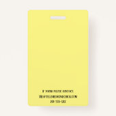 テレメディシンナース開業医イエロー バッジ (裏面)