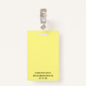 テレメディシンナース開業医イエロー バッジ (裏面クリップ)