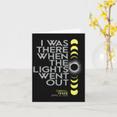 テレルテキサス州太陽の皆既食2024 カード (黄色い花)