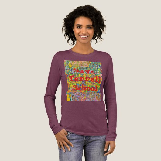 テレル学校を救う抽象芸術 トライブレンドＴシャツ (正面全体)