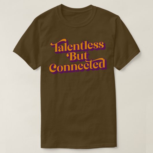テレントレスだが接続 Tシャツ (デザイン正面)