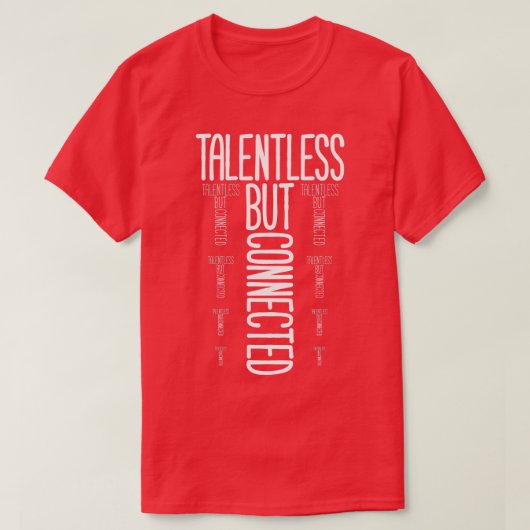 テレントレスだが接続 Tシャツ (デザイン正面)