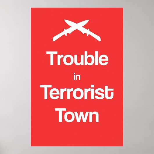 テロの町ガリーのポスターのトラブル ポスター (正面)