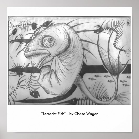 「テロリストの魚」 ポスター (正面)