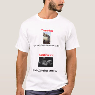 テロリスト対堕胎医 Tシャツ