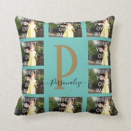 テンカスタムフォトコラージュモノグラム装飾用クッション クッション