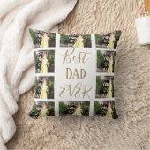 テンカスタムフォトコラージュ最高のパパ クッション (ブランケット)