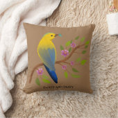 テングウの虫の美味しいカラフルガーリー鳥 クッション (ブランケット)
