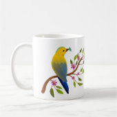 テングウの虫の美味しいカラフルガーリー鳥 コーヒーマグカップ (左)