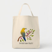テングウの虫の美味しいカラフルガーリー鳥 トートバッグ (正面)