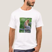 テングザル-時々私は坐り、考えます Tシャツ (正面)