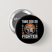 テングスクードファイター 韓国空手ファンへ 缶バッジ (正面&裏面)