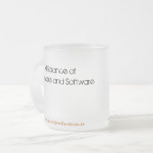 テングタケのきらめき フロストグラスマグカップ (正面左)