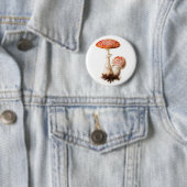 テングタケ属のきのこボタン 缶バッジ (インサイチュ)