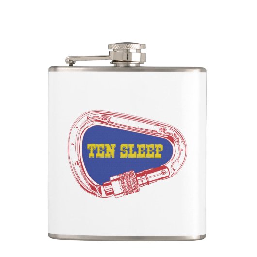 テンスリープロック登山カラビナー フラスク (正面)