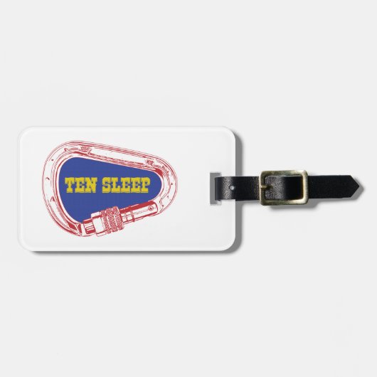 テンスリープロック登山カラビナー ラゲッジタグ (正面横)