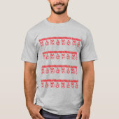 テンセル HO HO HO (赤) Tシャツ (正面)