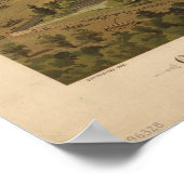 テンセンテニアルエキスポ1897アンティークパノラママップ ポスター (角)