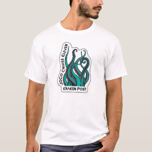 テンタクレスクラーケン郵便切手 Tシャツ