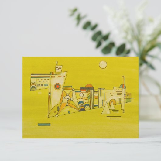 テンダーイエローバイワシリーカンディンスキー サンキューカード (スタンド正面)