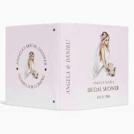 テンダーエレガントピンクブライダルシャワーフォトアルバム