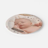 テンダースターリークリスマスフォトパーソナライズされたホリデー ペーパープレート (アングル)