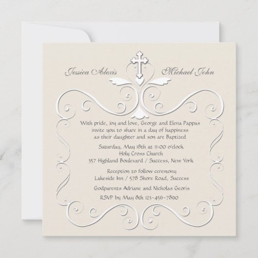 テンダーハート宗教招待状 招待状 (正面)