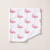 テンダーフラミンゴシリーズデザイン1 バスタオルセット (ウォッシュタオル)