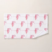 テンダーフラミンゴシリーズデザイン1 バスタオルセット (ハンドタオル)