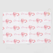 テンダーフラミンゴシリーズデザイン2 ゴルフタオル (横)