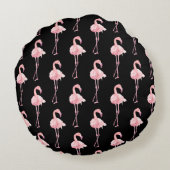 テンダーフラミンゴシリーズデザイン2 ラウンドクッション (裏面)
