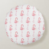 テンダーフラミンゴシリーズデザイン2 ラウンドクッション (裏面)