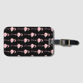 テンダーフラミンゴシリーズデザイン2 ラゲッジタグ (正面横)