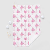 テンダーフラミンゴシリーズデザイン3 ゴルフタオル (インサイチュ)