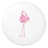 テンダーフラミンゴシリーズデザイン3 セラミックノブ (正面)