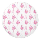 テンダーフラミンゴシリーズデザイン3 セラミックノブ (正面)