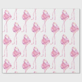 テンダーフラミンゴシリーズデザイン3 ラッピングペーパー (フラット)