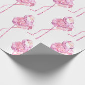 テンダーフラミンゴシリーズデザイン3 ラッピングペーパー (角)