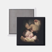 テンダーラブダディとベビー写真テンプレート マグネット (正面/裏面)