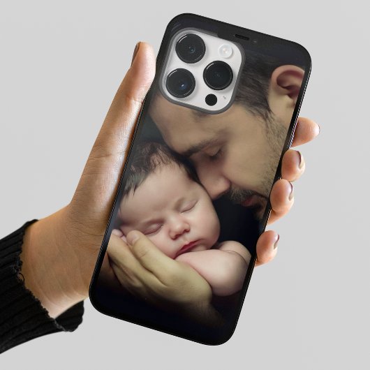 テンダーラブダディとベビー写真テンプレート Case-Mate iPhoneケース
