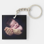 テンダーラブダディとベビー2写真テンプレート キーホルダー (裏面)