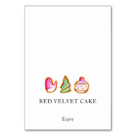 テンテッド食品ラベルクリスマスベーキングクッキー交換 テーブルナンバー