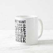 テンテンフィールド・テリアと触れ合いたい コーヒーマグカップ (正面右)