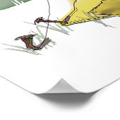 テントお洒落イラストレーションポスター ポスター (角)