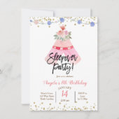 テントでのお泊りパーティー招待状 招待状 (正面)