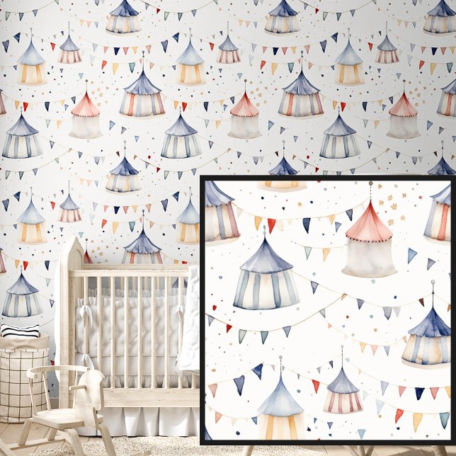 テントとバンティングフラグ 壁紙 (クリエイターアップロード済み)